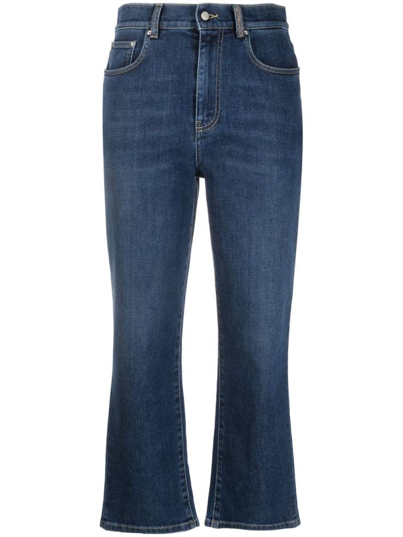 Fabiana Filippi cropped flared jeans - Blue von Fabiana Filippi