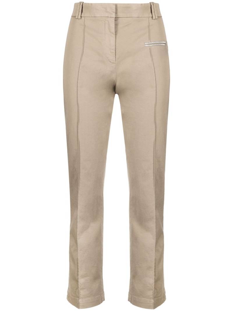 Fabiana Filippi cropped slim-cut trousers - Neutrals von Fabiana Filippi