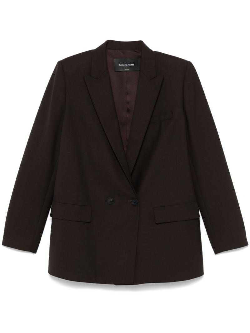 Fabiana Filippi double-breasted blazer - Brown von Fabiana Filippi