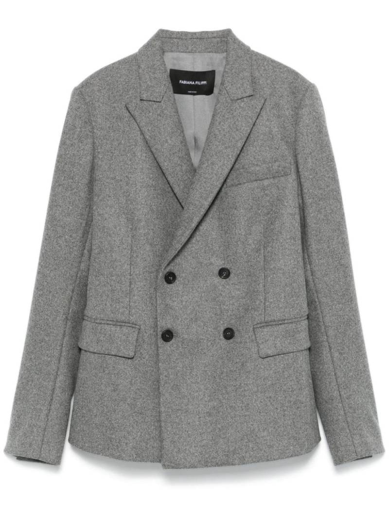 Fabiana Filippi double-breasted flannel blazer - Grey von Fabiana Filippi