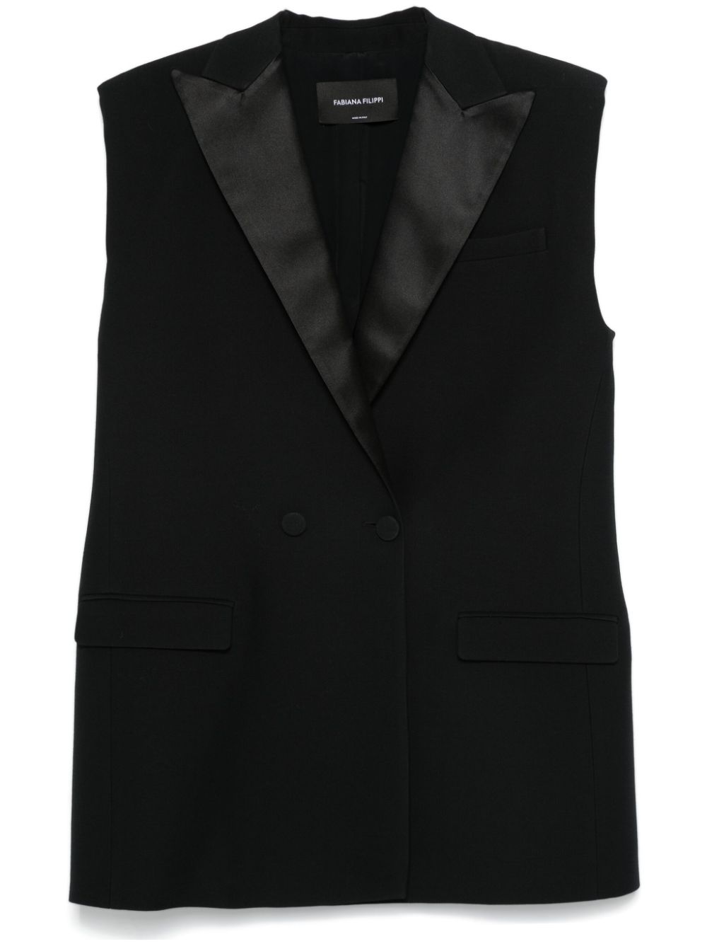 Fabiana Filippi double-breasted gilet - Black von Fabiana Filippi