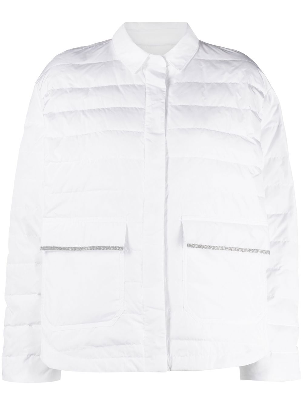 Fabiana Filippi down-filled quilted jacket - White von Fabiana Filippi