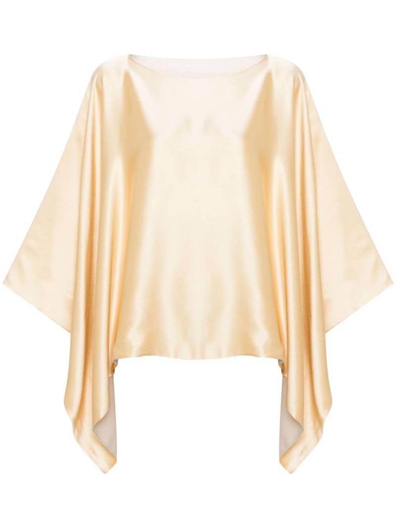 Fabiana Filippi draped satin blouse - Yellow von Fabiana Filippi