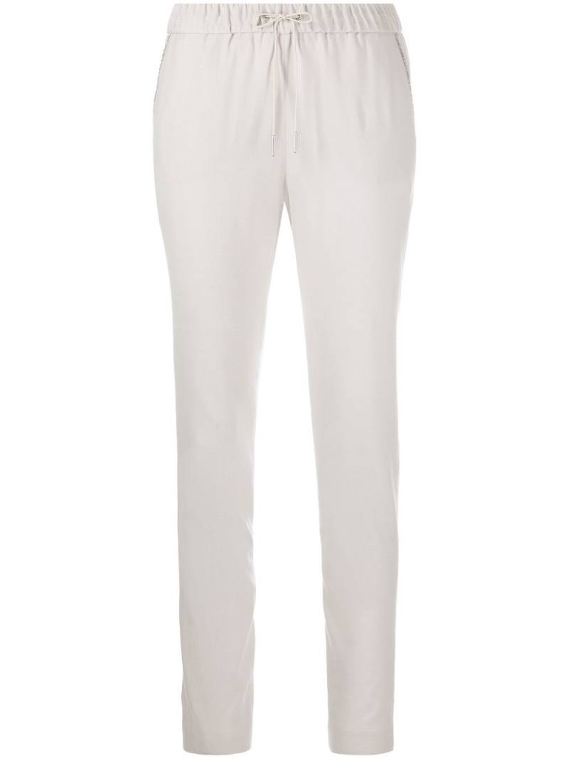 Fabiana Filippi drawstring straight-leg trousers - Grey von Fabiana Filippi