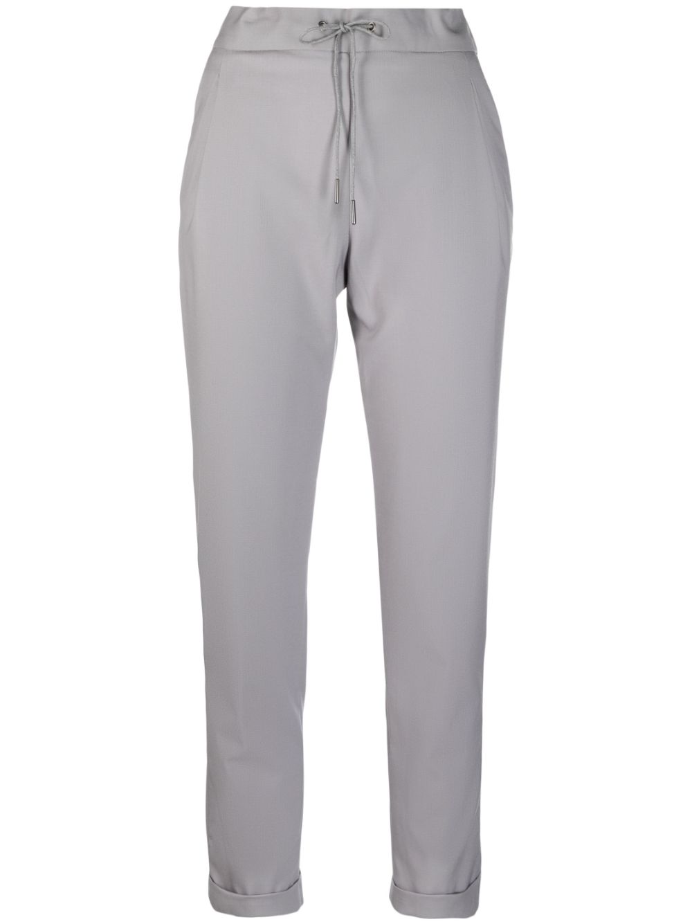 Fabiana Filippi drawstring-waist virgin-wool trousers - Grey von Fabiana Filippi