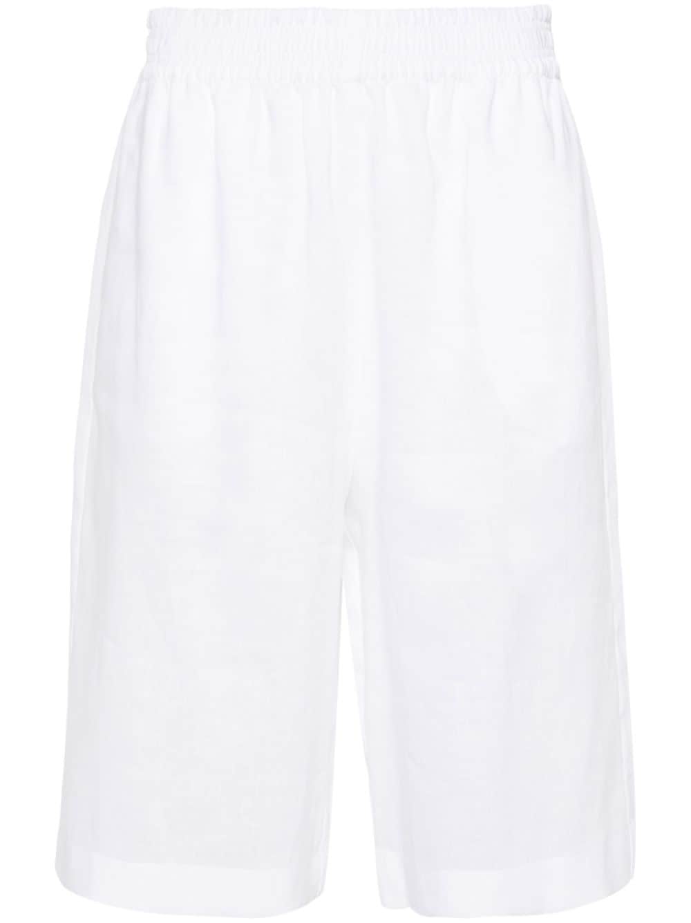 Fabiana Filippi elasticated-waistband linen shorts - White von Fabiana Filippi