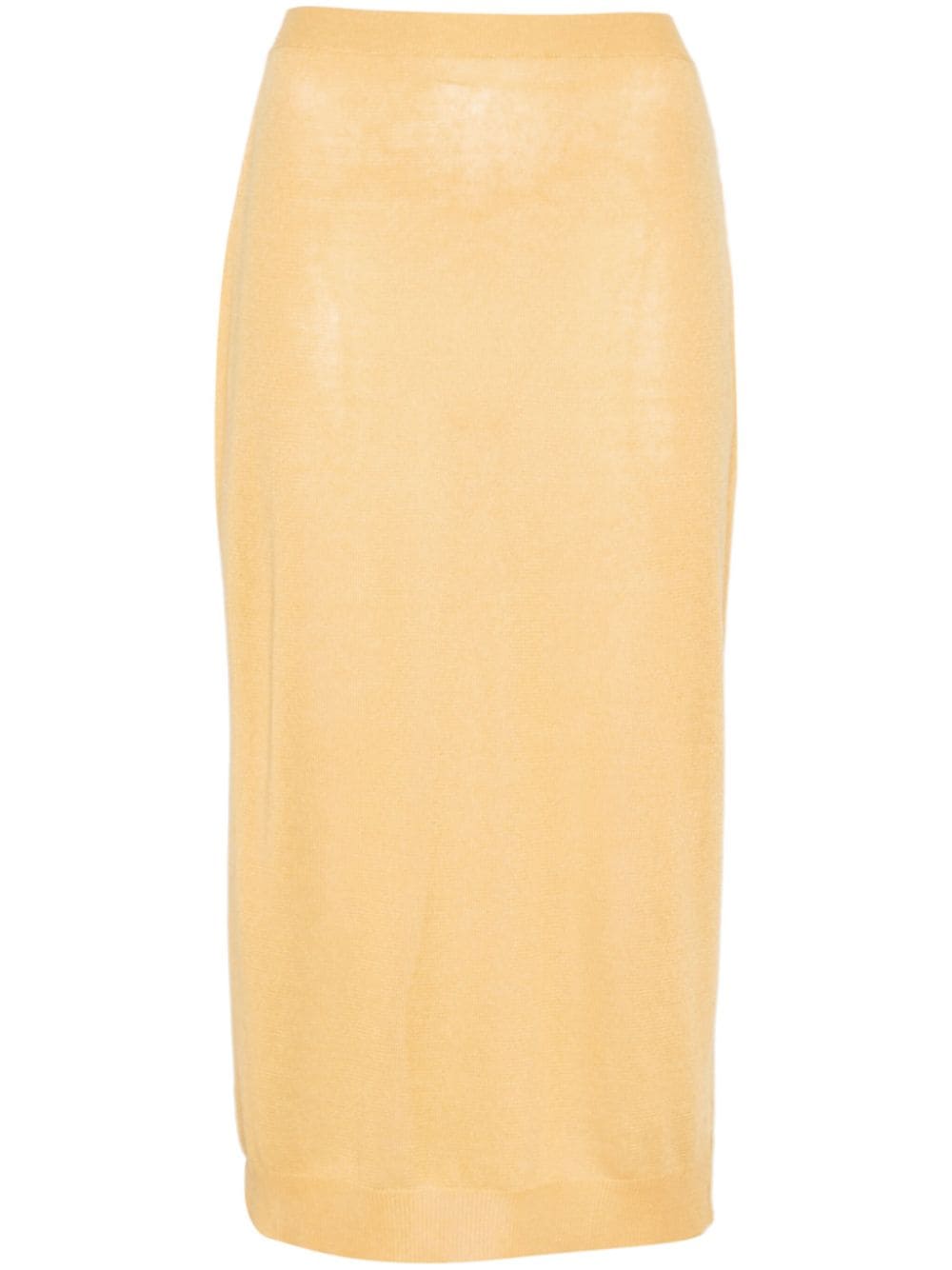 Fabiana Filippi fine-knit midi skirt - Yellow von Fabiana Filippi