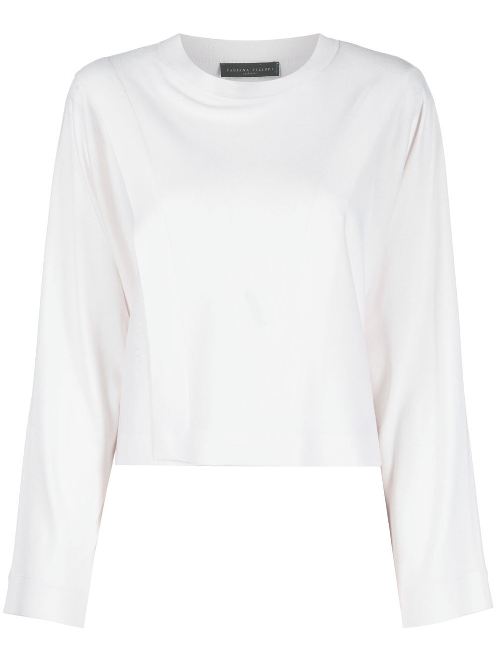 Fabiana Filippi fine-knit round-neck top - White von Fabiana Filippi