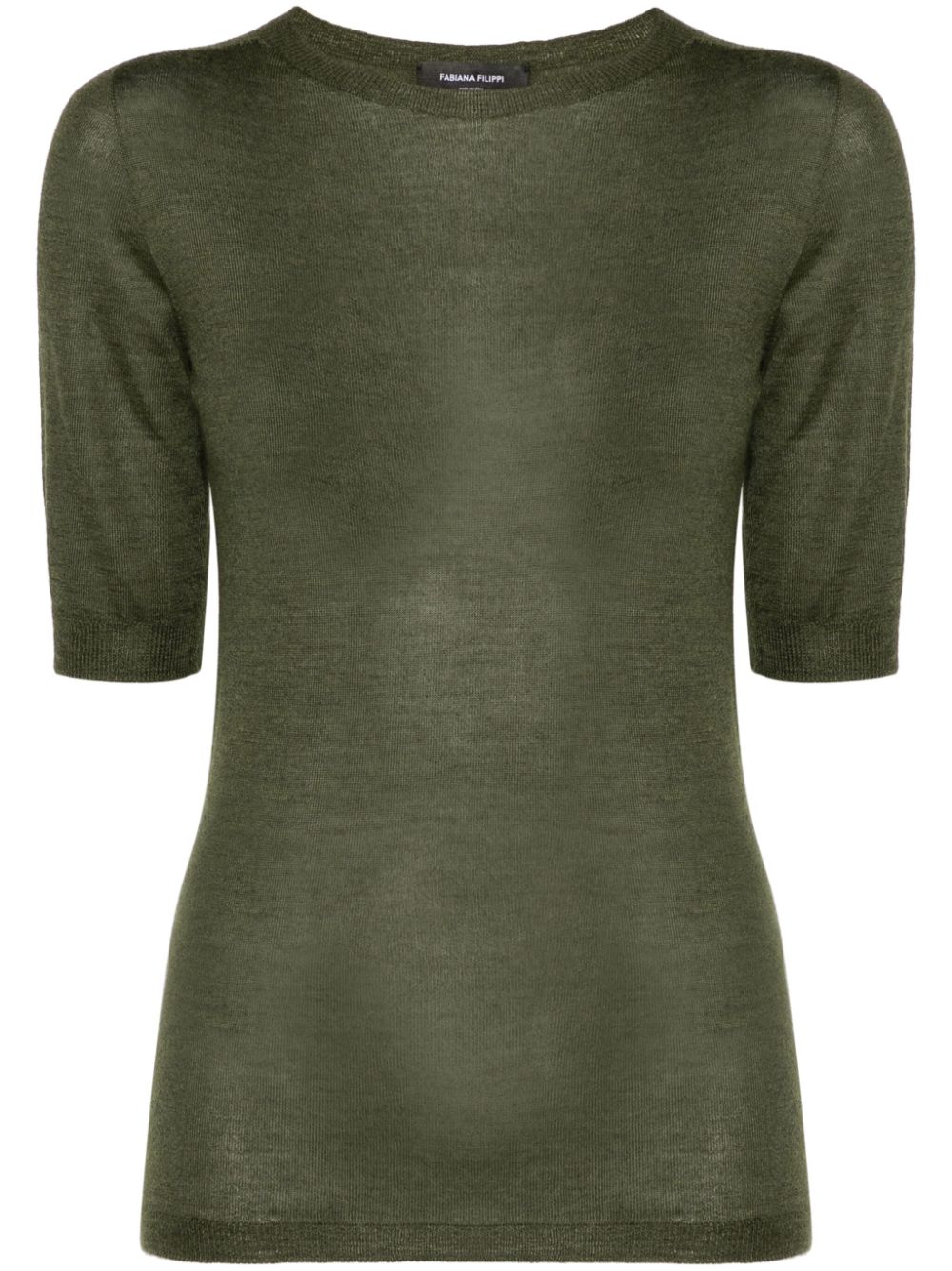 Fabiana Filippi fine-knit short-sleeves jumper - Green von Fabiana Filippi