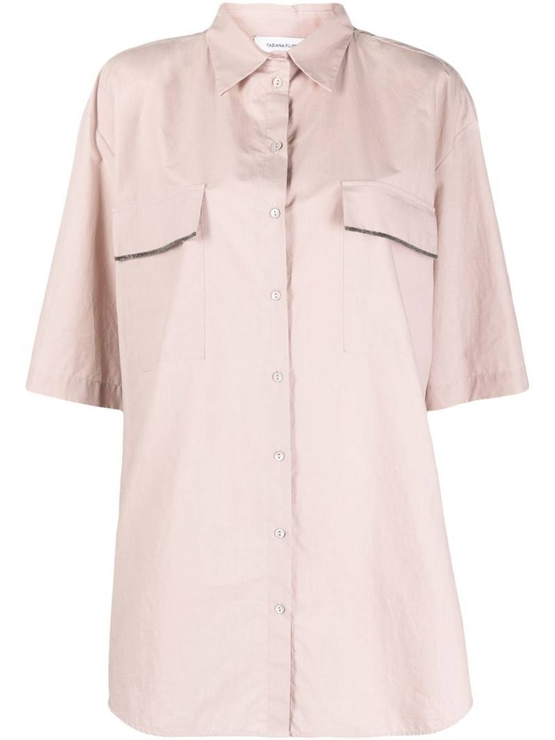 Fabiana Filippi flap-pocket detail shirt - Pink von Fabiana Filippi