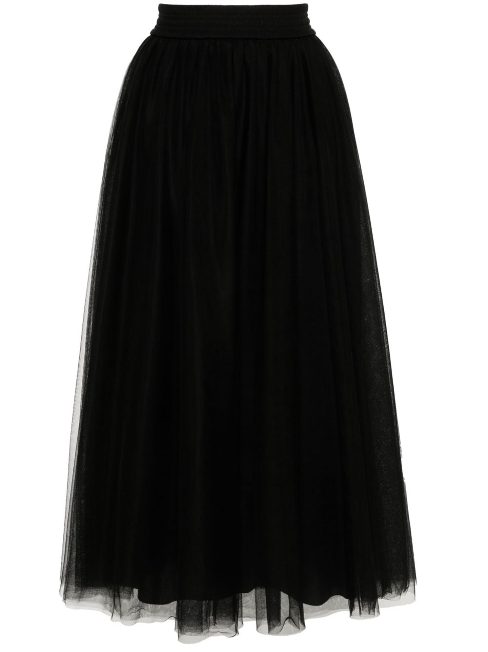 Fabiana Filippi flared tulle midi skirt - Black von Fabiana Filippi