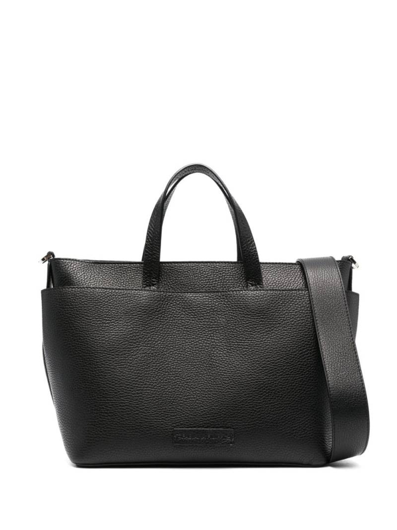 Fabiana Filippi grained-texture leather tote bag - Black von Fabiana Filippi