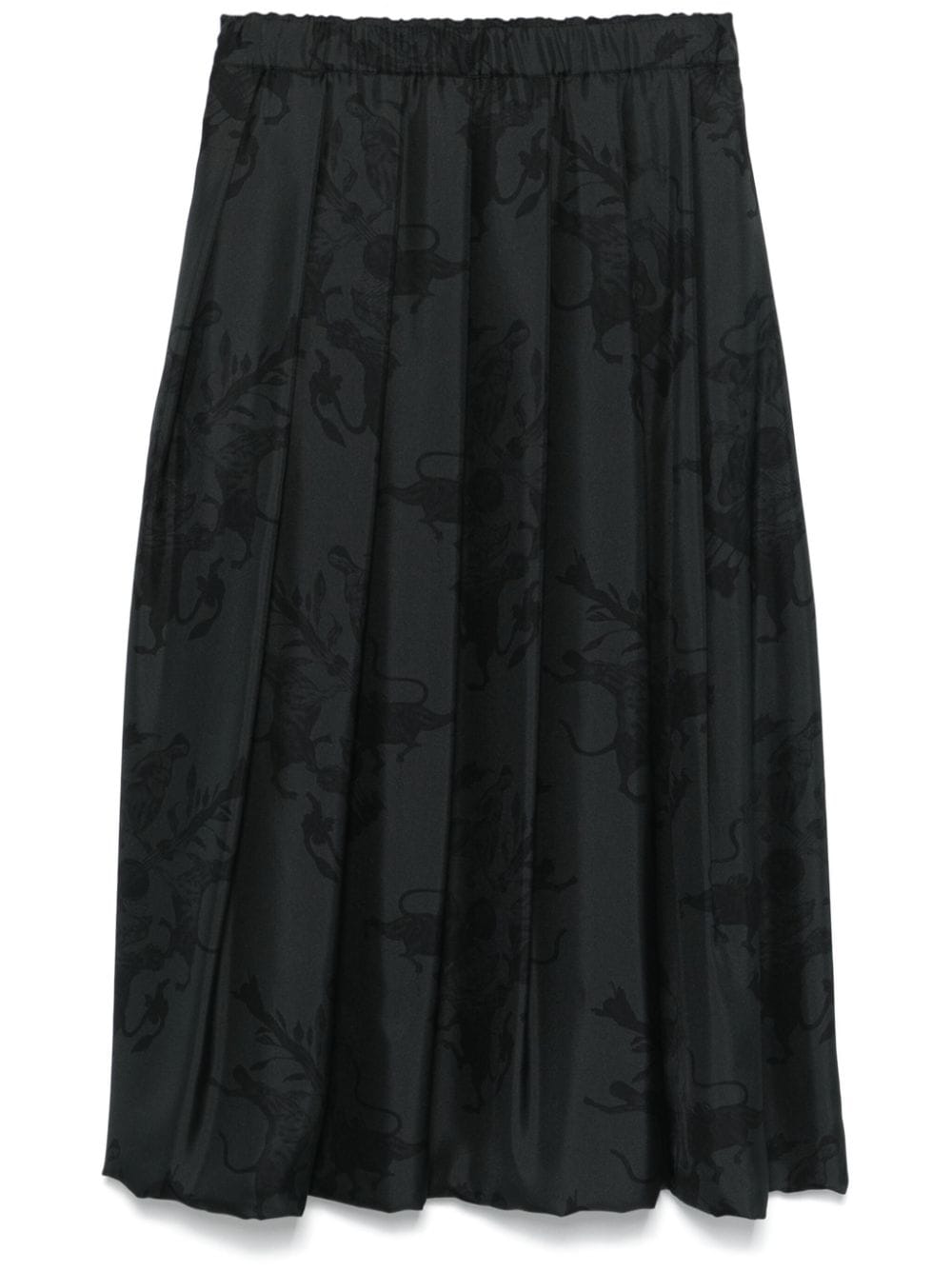 Fabiana Filippi graphic-print midi skirt - Black von Fabiana Filippi