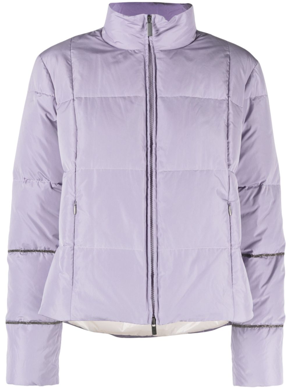 Fabiana Filippi high-neck puffer jacket - Purple von Fabiana Filippi