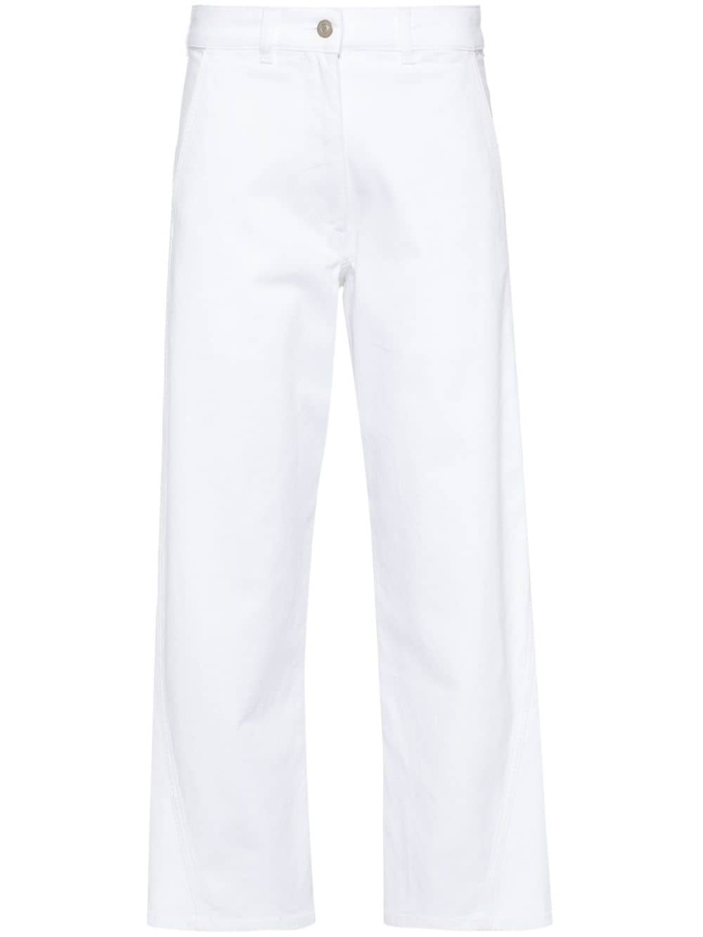 Fabiana Filippi high-rise straight-leg denim - White von Fabiana Filippi