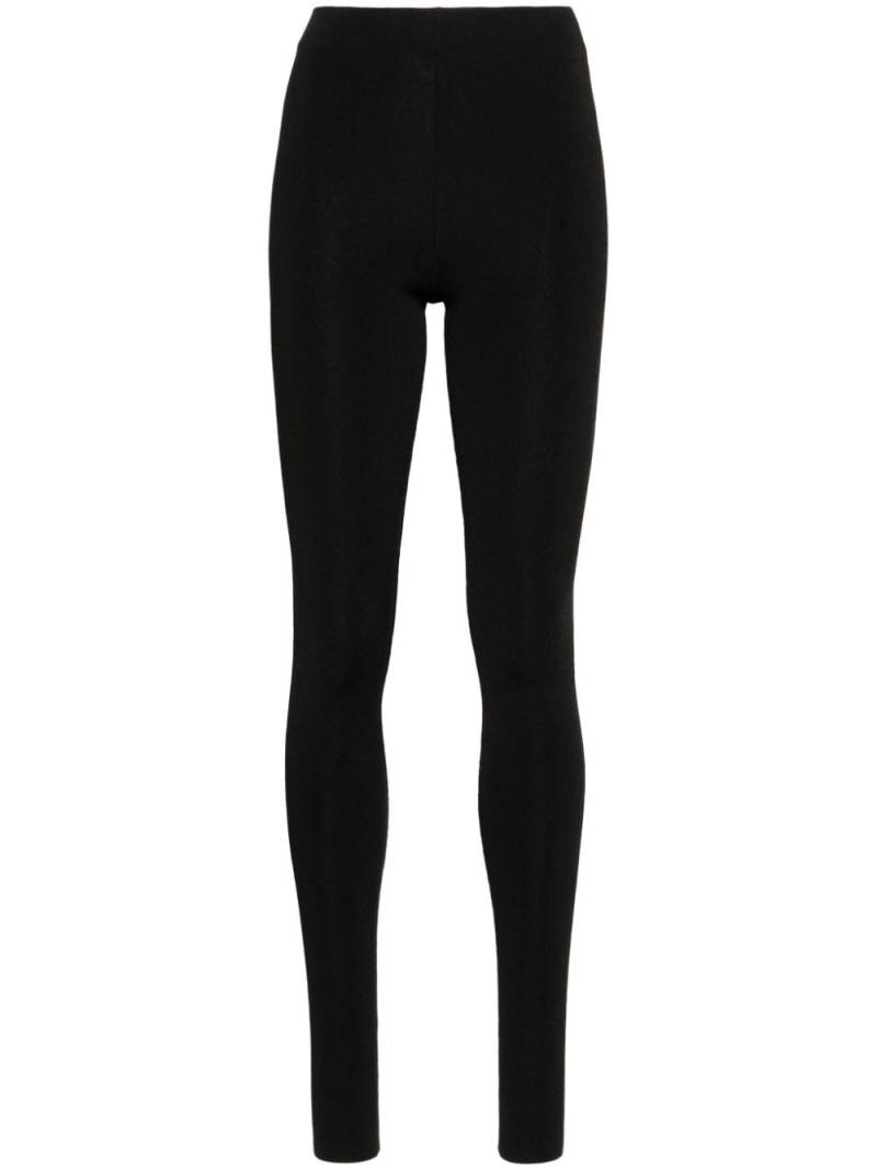 Fabiana Filippi high-waist ribbed-knit leggings - Black von Fabiana Filippi