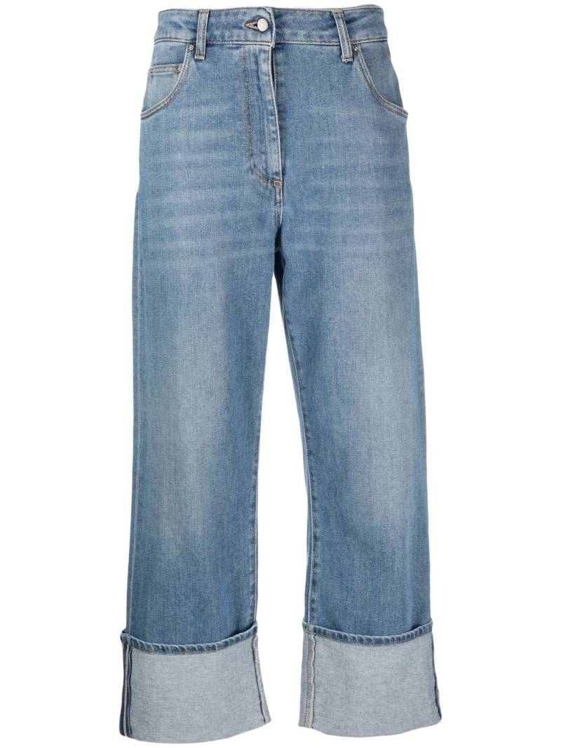 Fabiana Filippi high-waisted cropped jeans - Blue von Fabiana Filippi