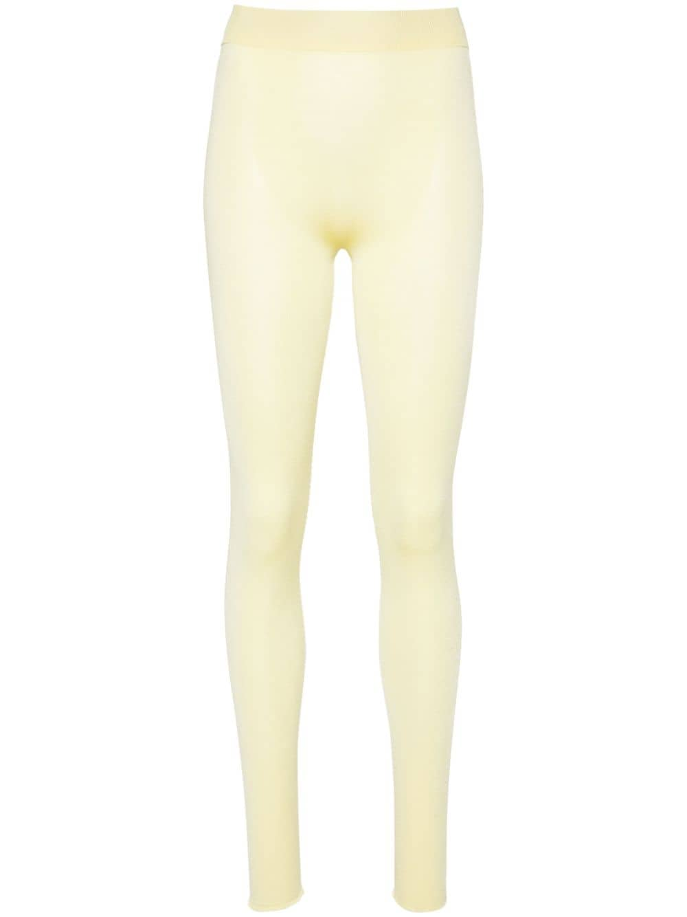 Fabiana Filippi high-waisted fine-knit leggings - Yellow von Fabiana Filippi