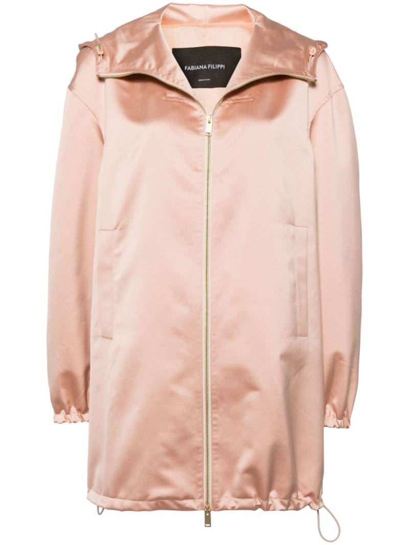 Fabiana Filippi hooded zipper jacket - Pink von Fabiana Filippi