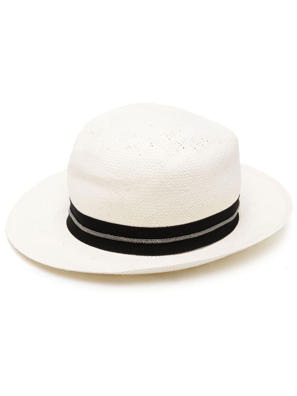 Fabiana Filippi interwoven fedora hat - Neutrals von Fabiana Filippi