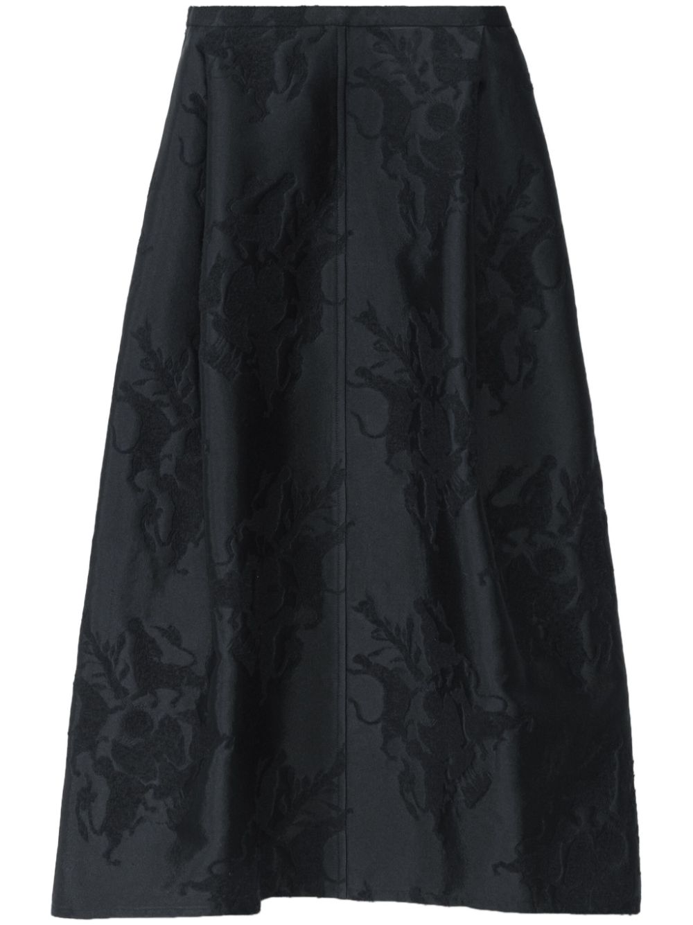 Fabiana Filippi jacquard midi skirt - Black von Fabiana Filippi