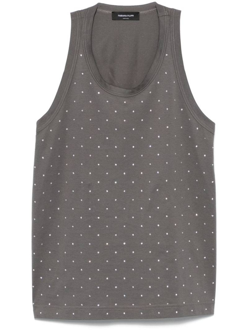 Fabiana Filippi jersey vest - Grey von Fabiana Filippi