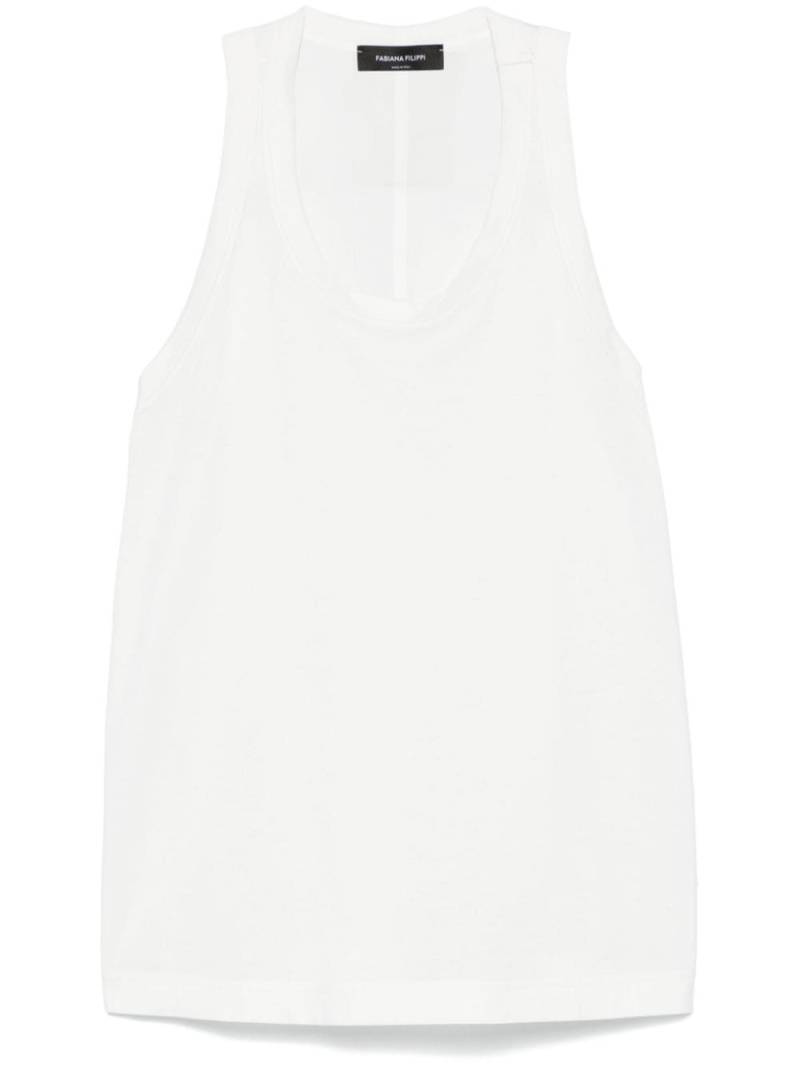 Fabiana Filippi jersey vest - White von Fabiana Filippi