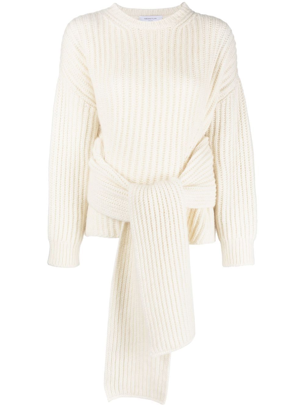 Fabiana Filippi knot-detail jumper - White von Fabiana Filippi