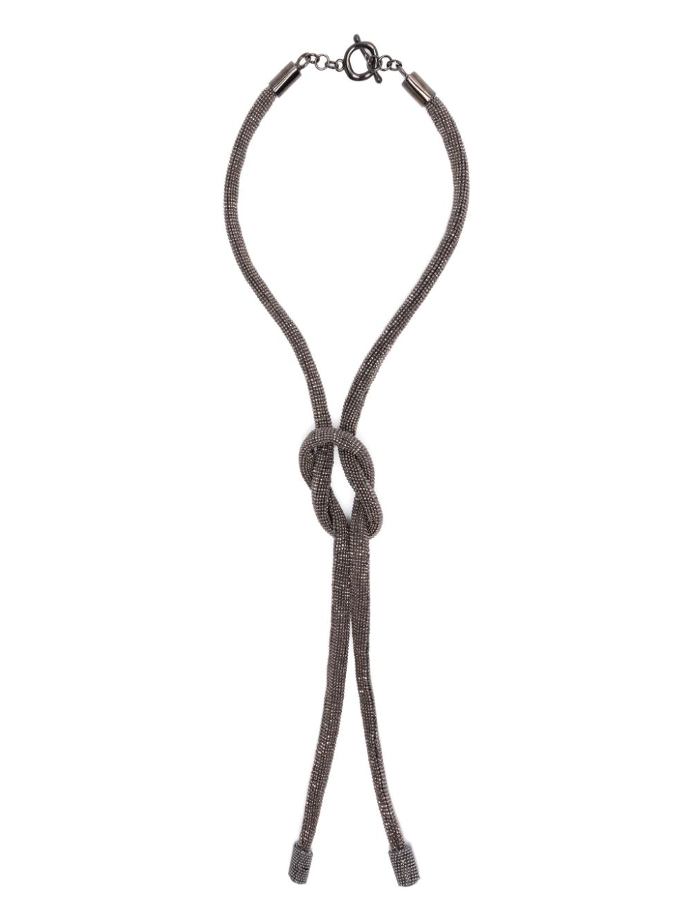 Fabiana Filippi knot-detail necklace - Black von Fabiana Filippi