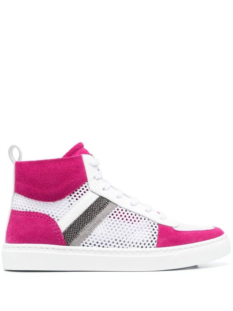 Fabiana Filippi lace-up high-top sneakers - White von Fabiana Filippi