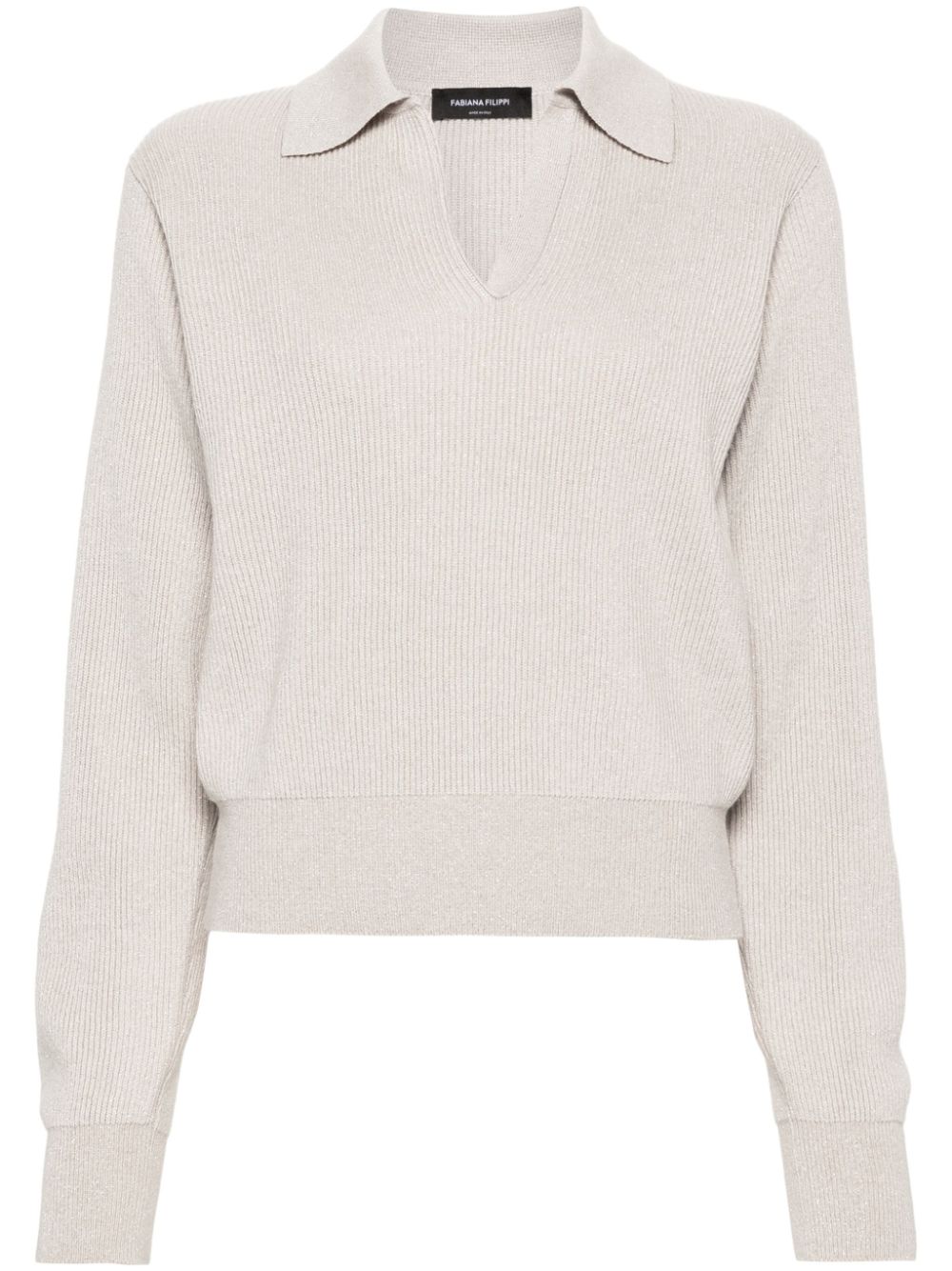 Fabiana Filippi lamé sweater - Neutrals von Fabiana Filippi