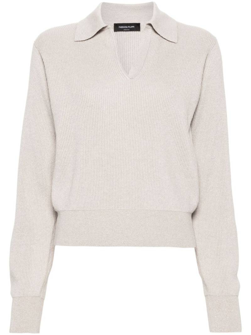 Fabiana Filippi lamé sweater - Neutrals von Fabiana Filippi