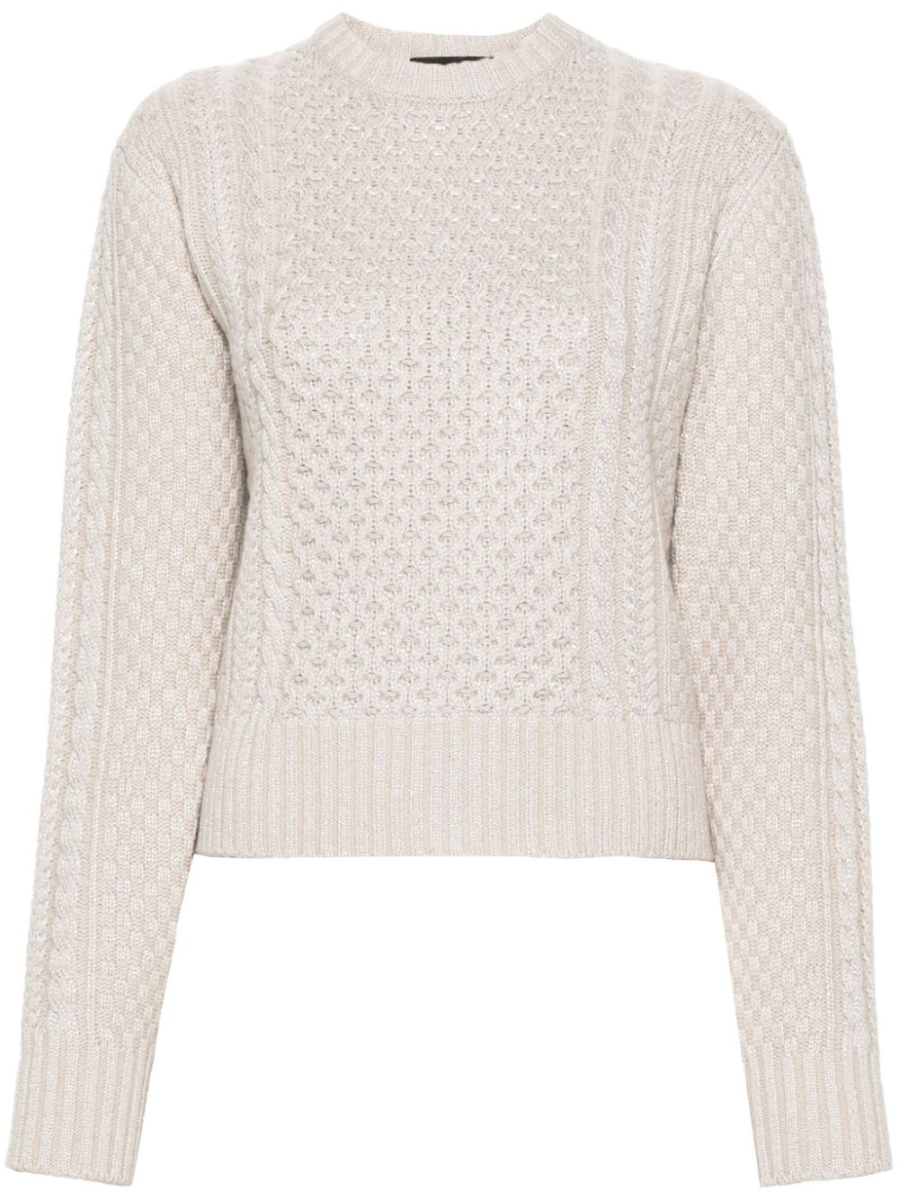 Fabiana Filippi lamé sweater - Neutrals von Fabiana Filippi