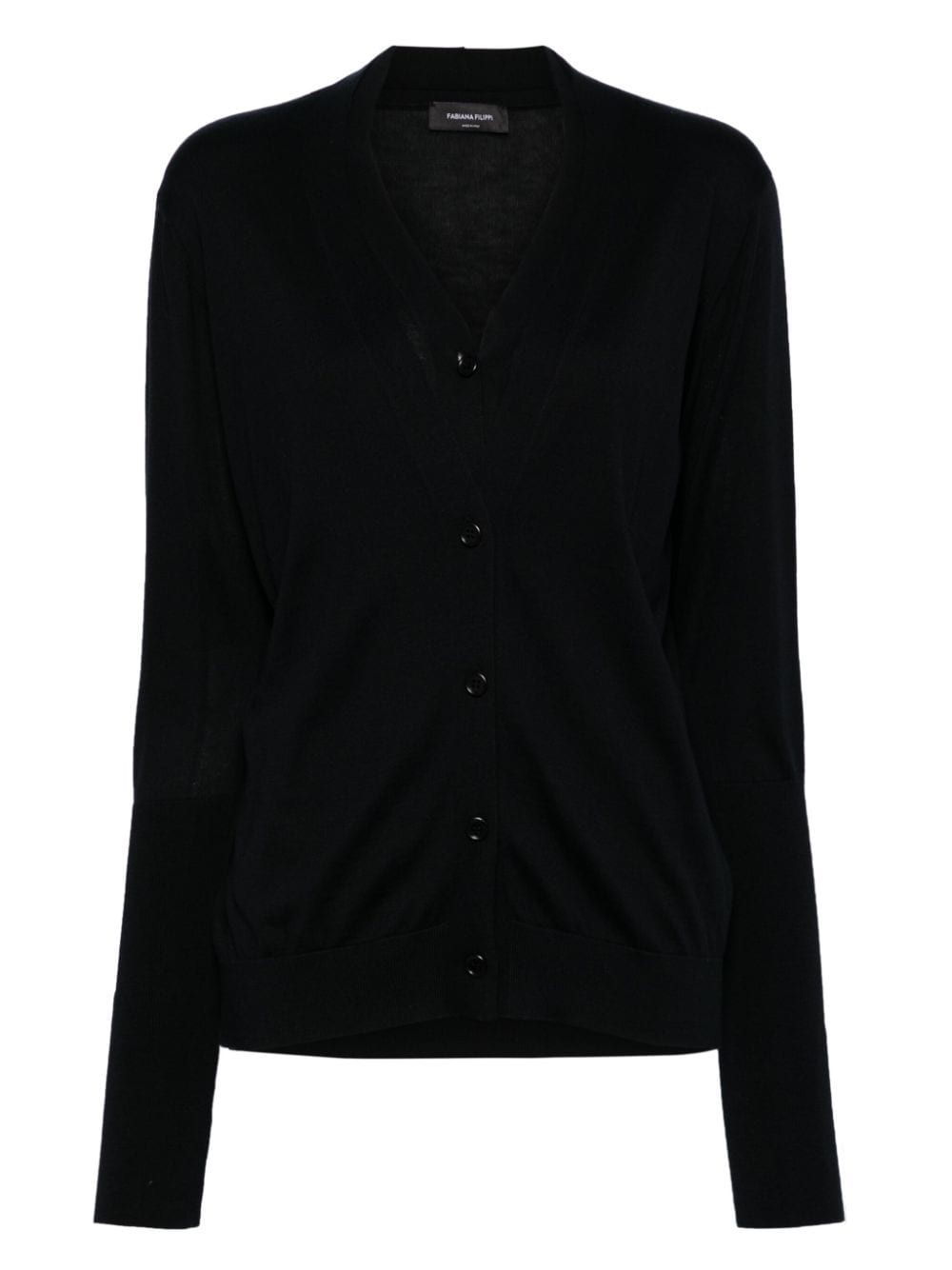 Fabiana Filippi layered-detail cardigan - Black von Fabiana Filippi