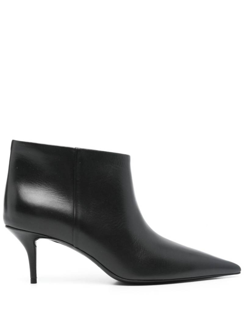 Fabiana Filippi leather pointed ankle boots - Black von Fabiana Filippi