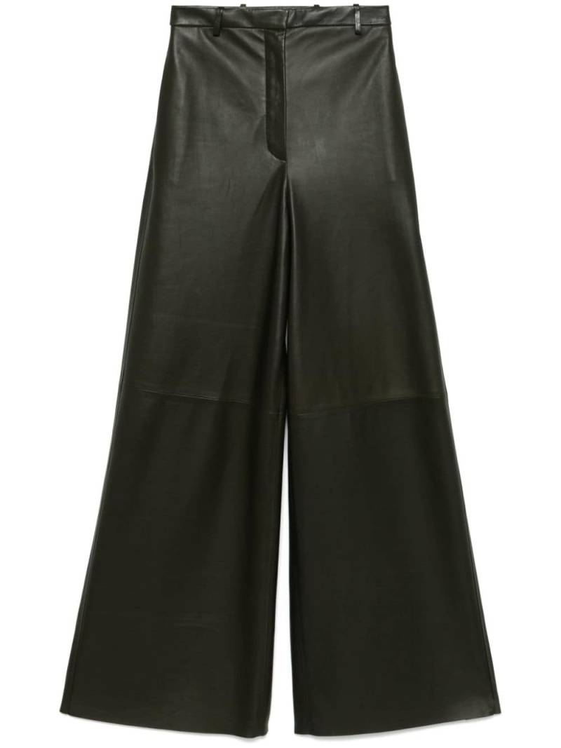 Fabiana Filippi leather trousers - Green von Fabiana Filippi