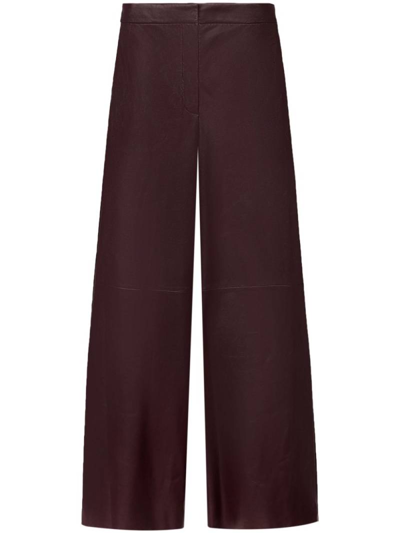 Fabiana Filippi leather trousers - Red von Fabiana Filippi