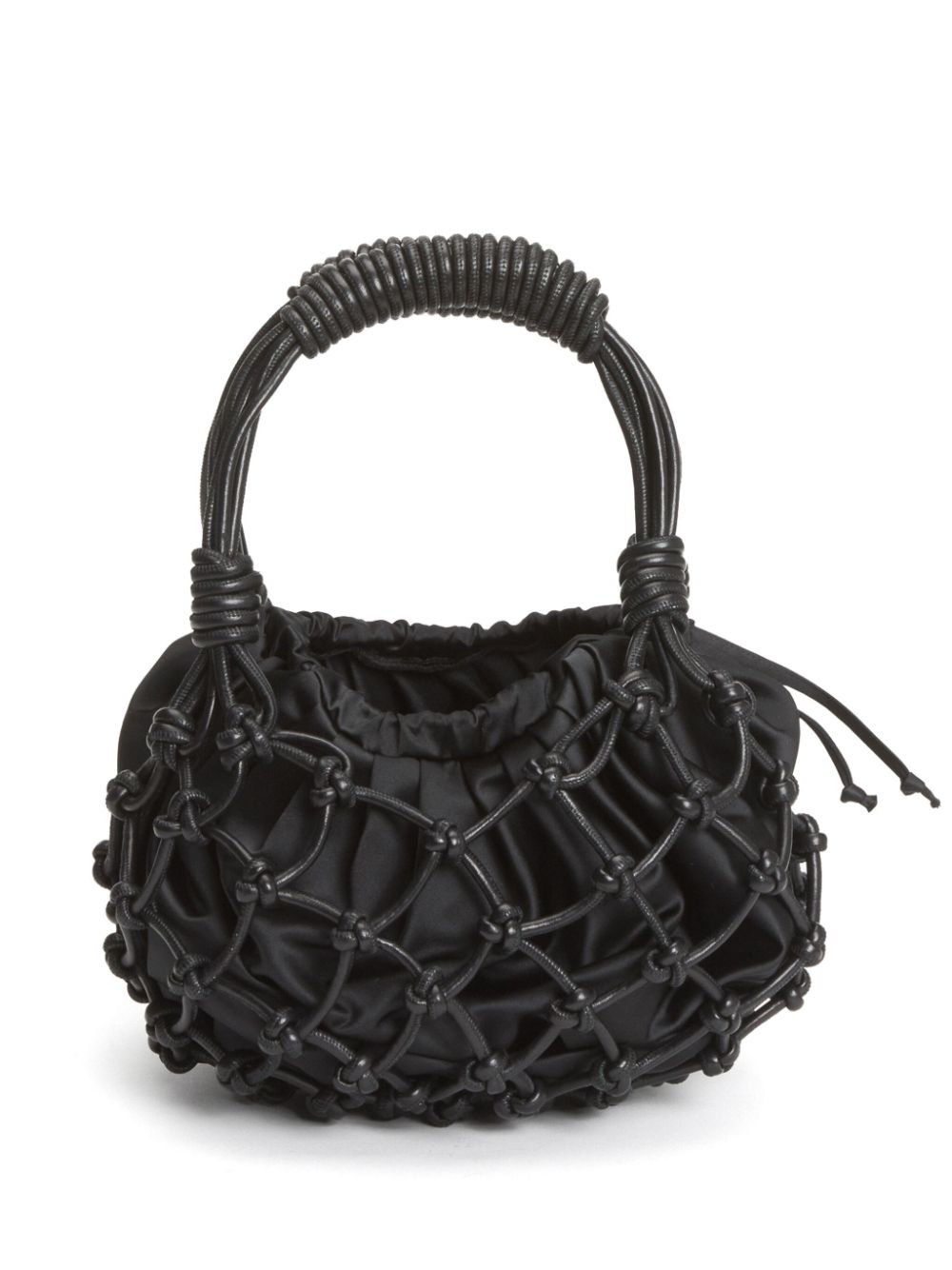 Fabiana Filippi leather woven bag - Black von Fabiana Filippi