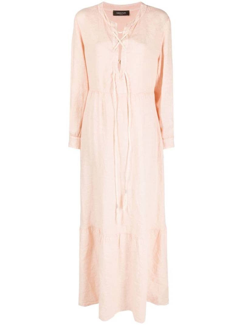 Fabiana Filippi linen maxi dress - Pink von Fabiana Filippi