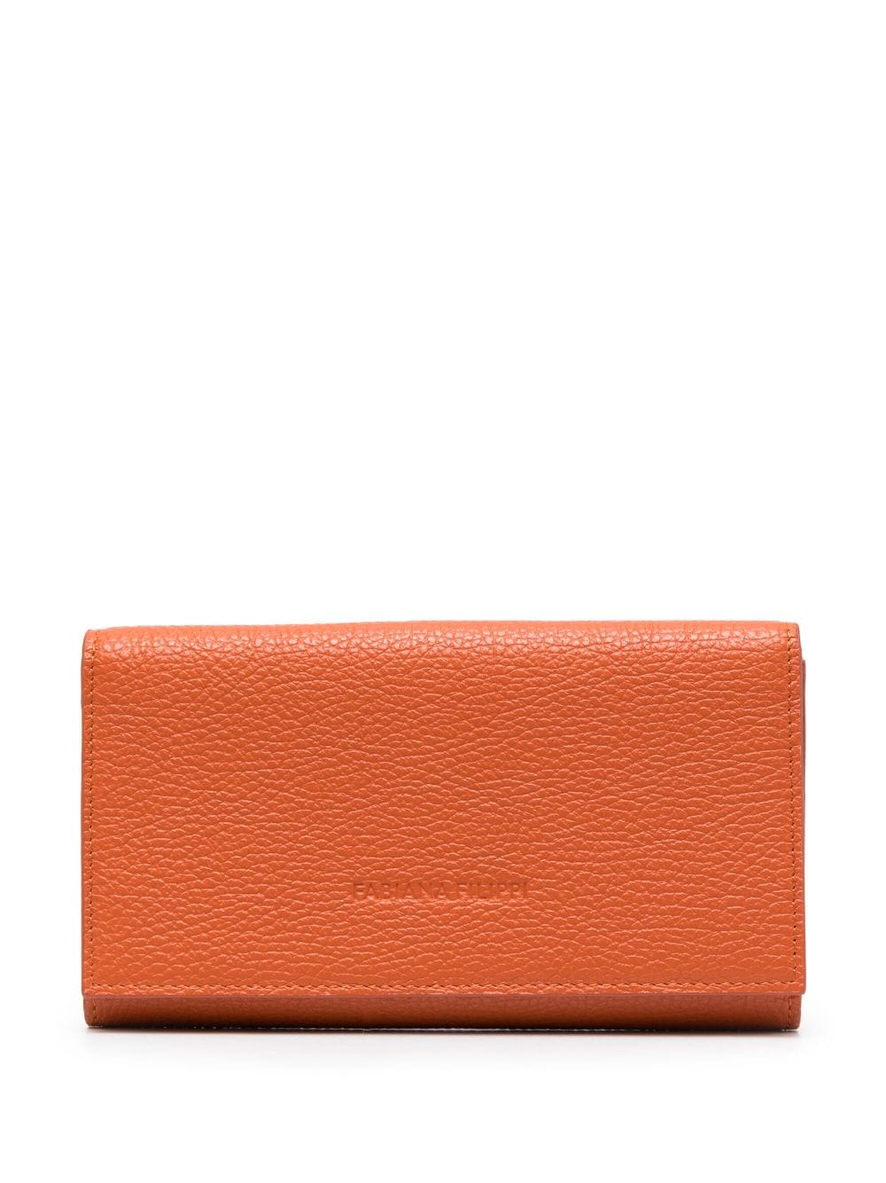 Fabiana Filippi logo-debossed leather wallet - Orange von Fabiana Filippi