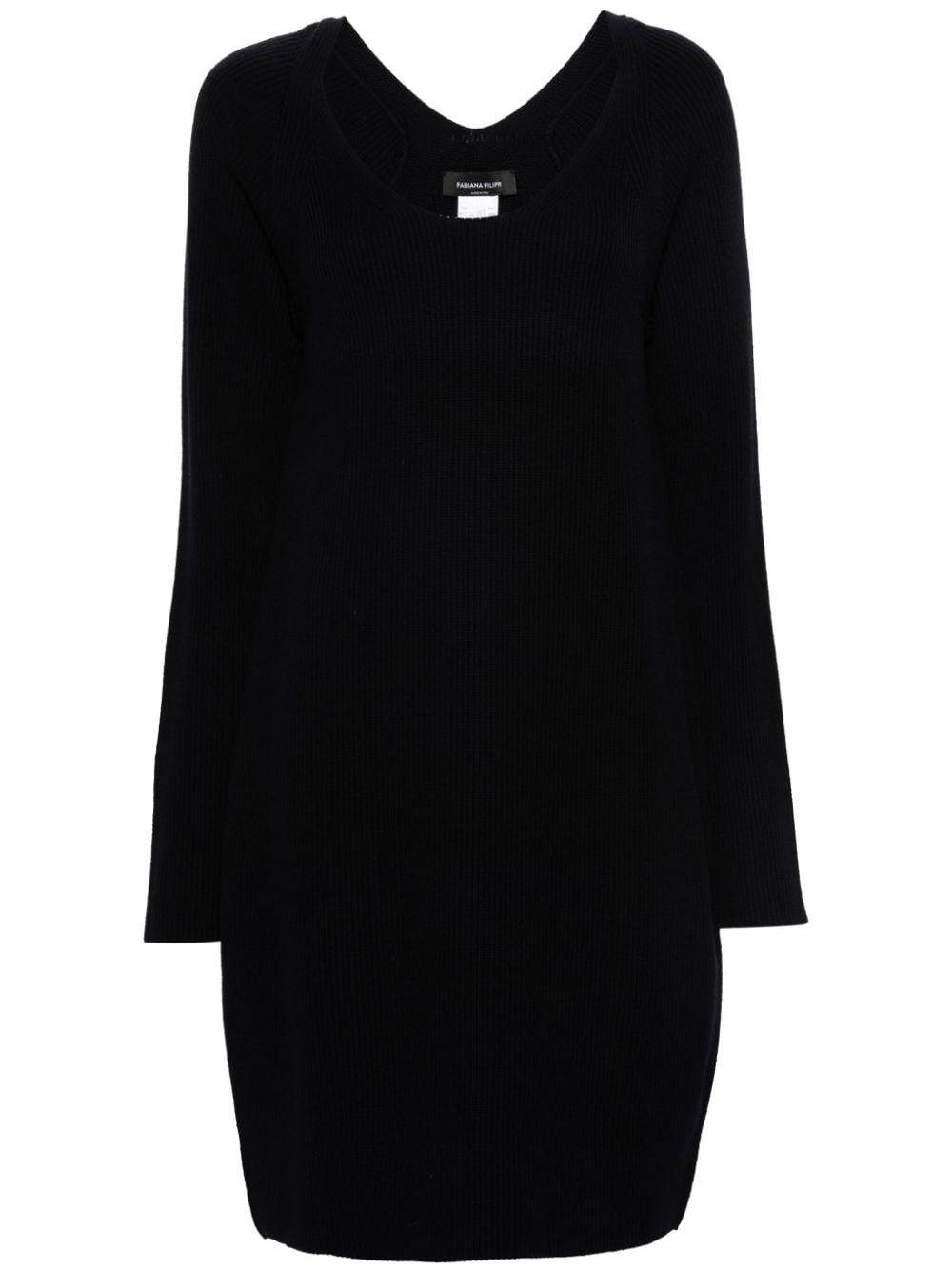 Fabiana Filippi long-sleeve knitted dress - Blue von Fabiana Filippi