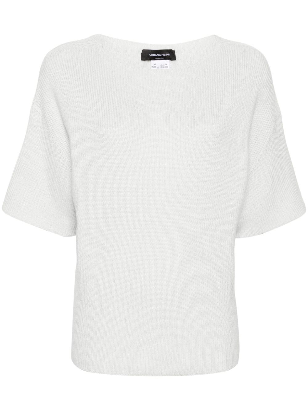 Fabiana Filippi lurex-detail jumper - White von Fabiana Filippi