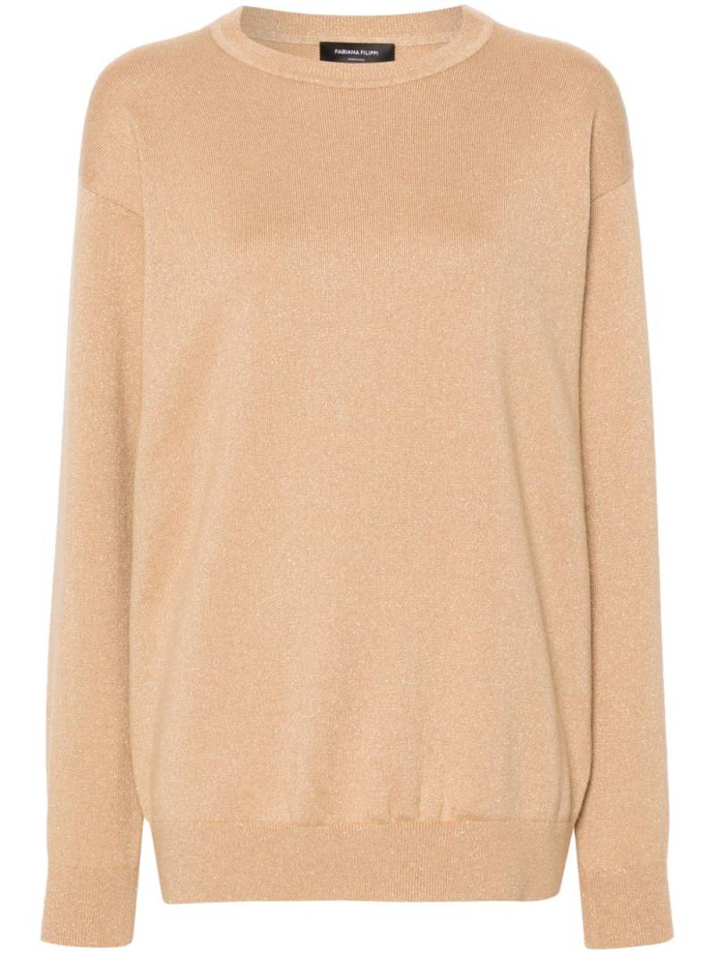 Fabiana Filippi lurex-detail sweater - Neutrals von Fabiana Filippi