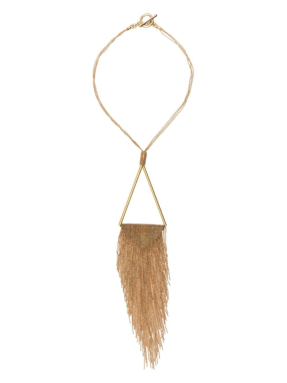 Fabiana Filippi metallic fringed necklace - Gold von Fabiana Filippi