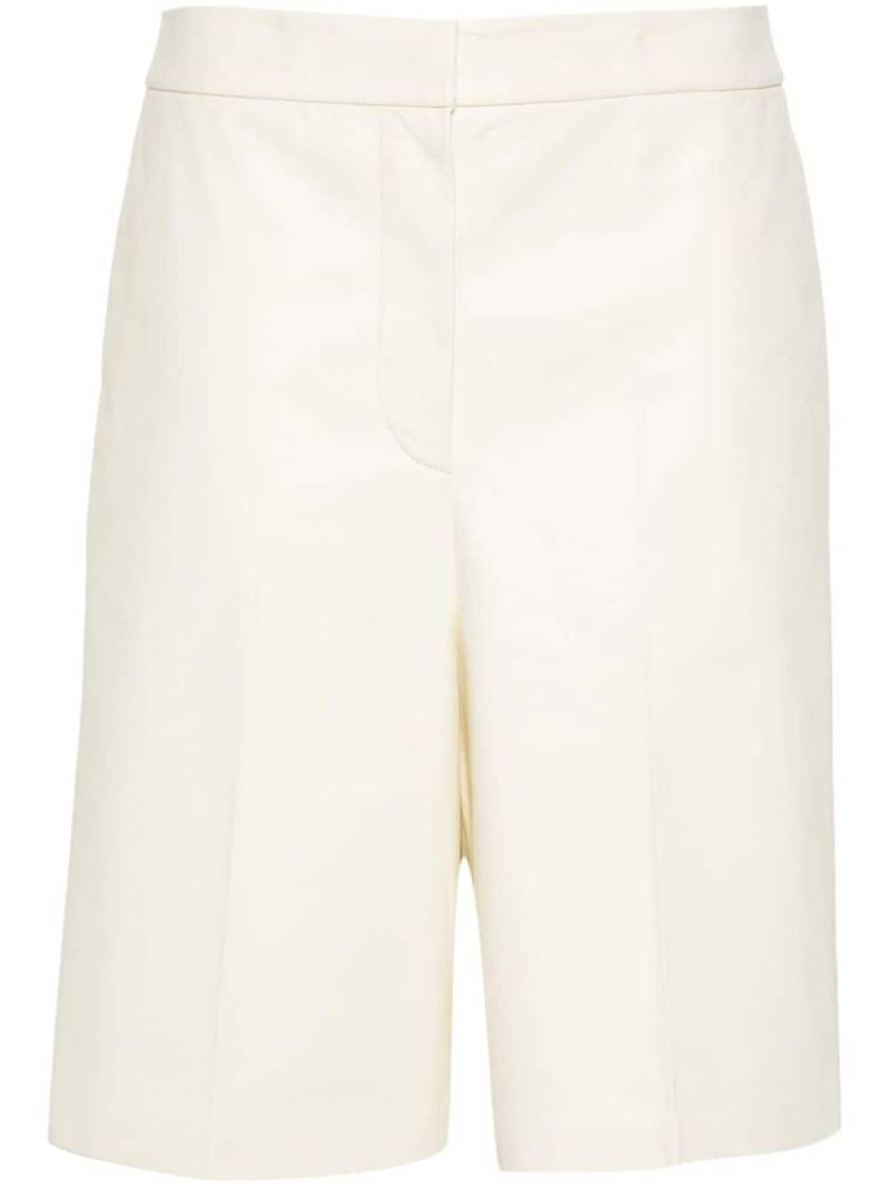 Fabiana Filippi mid-rise leather shorts - White von Fabiana Filippi
