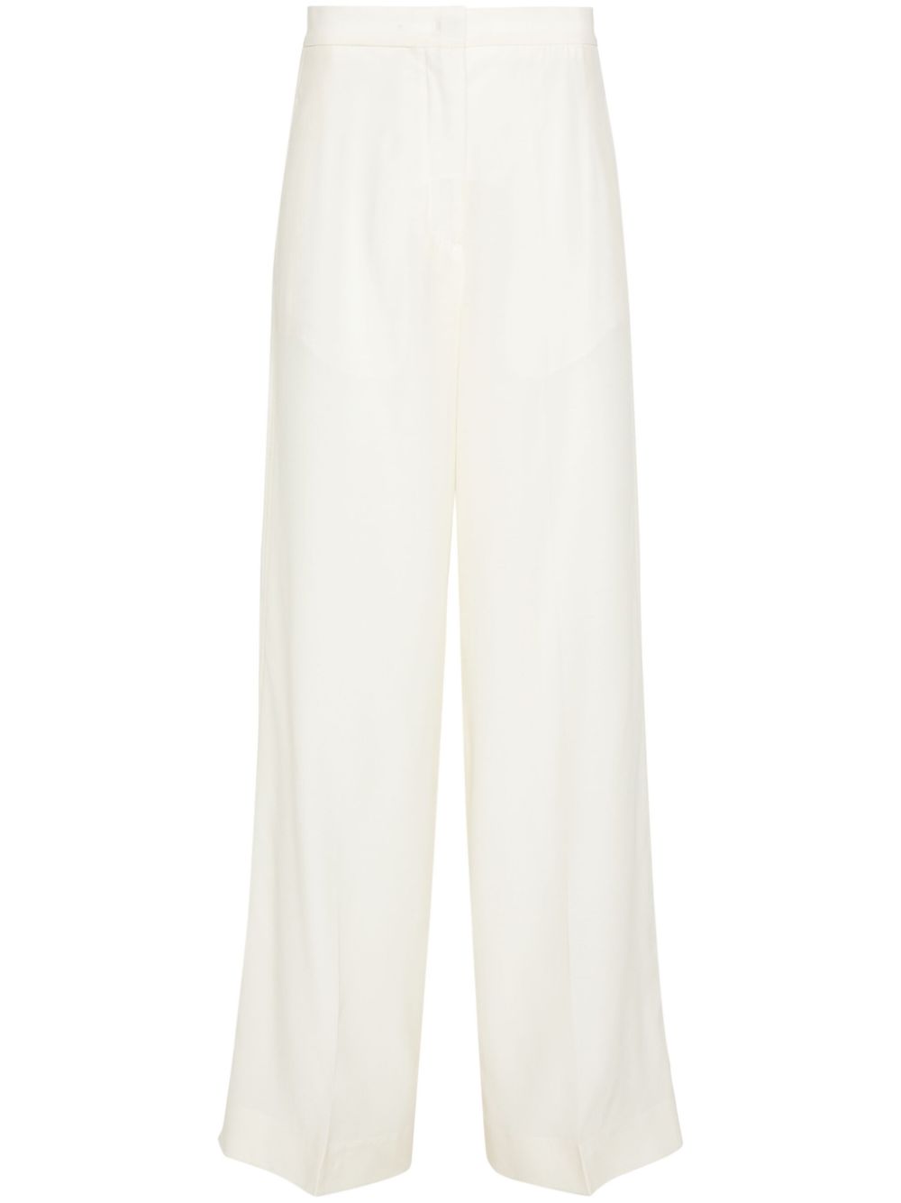 Fabiana Filippi mid-rise organza palazzo pants - White von Fabiana Filippi