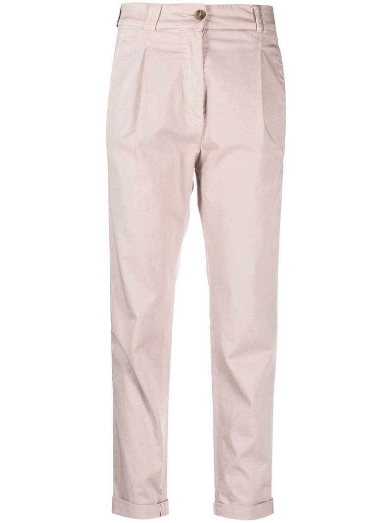 Fabiana Filippi mid-rise slim-cut trousers - Pink von Fabiana Filippi