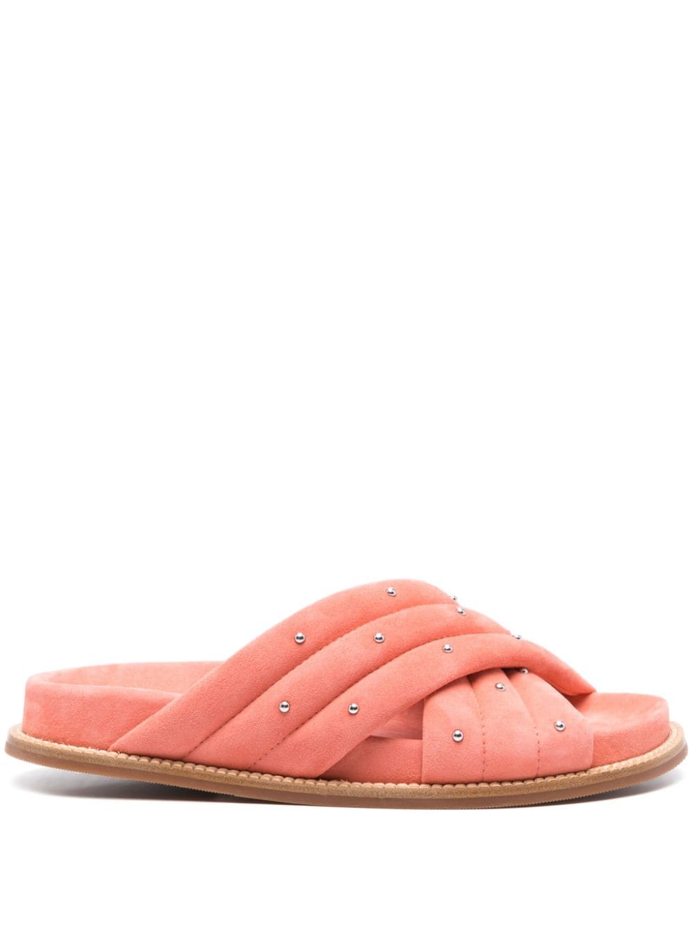 Fabiana Filippi padded quilted suede slides - Pink von Fabiana Filippi