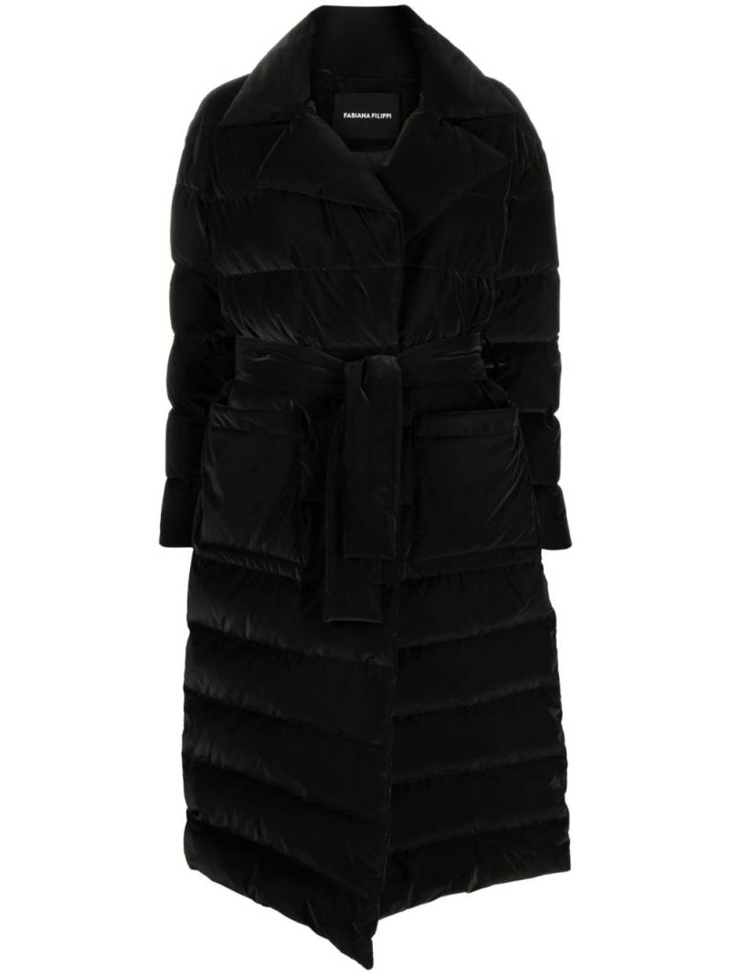 Fabiana Filippi padded single-breasted coat - Black von Fabiana Filippi