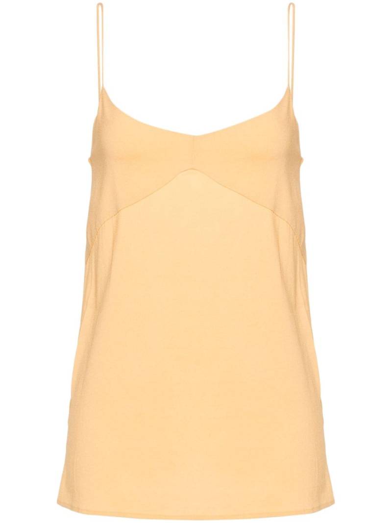 Fabiana Filippi panelled crepe tank top - Yellow von Fabiana Filippi